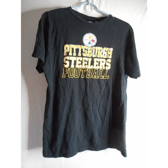 NFL Team Apparel Tops - Black / Yellow Unisex Sz M NFL Team Apparel SleepWear Tshirt Pittsburgh Steelers